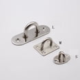 thumbnail image 3 of 5 Pcs Vis en Acier Inoxydable Support de Crochet de Plafond 2 Trous d'Installation Ton Argent - Taille P, 3 of 3