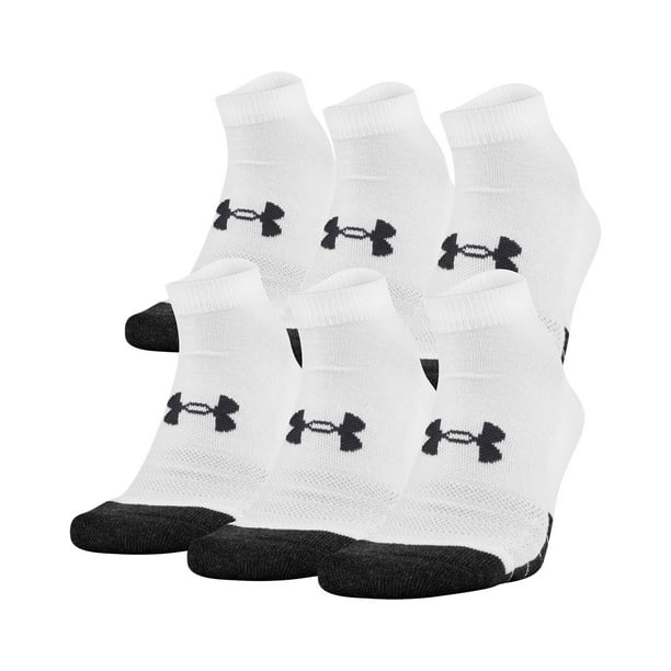 Calcetines Under Armour Performance Tech Low Cut, 6 pares, blancos