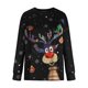 thumbnail image 4 of Sudadera Para Mujer Cuello Redondo Sudadera Con Estampado Navideño Moda Casual Suelta Manga Larga Tops Blusa Sin Capucha Odeerbi ODB184587, 4 of 6