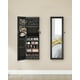 thumbnail image 4 of SONGMICS Espejo Joyero LED, 120 cm de Alto con Cerradura, Armario Joyero de Pared o Montado en la Puerta, 10 x 37 x 120 cm, Negro, 4 of 5