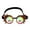 Red Copper, variant on Steampunkn Glasses Goggle with Rainbow Crystal Glass Lens
