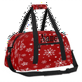 thumbnail image 3 of Qzaxky Personalized Christmas Bag Gym Bag Custom Duffle Bag Christmas Bag with Name Overnight Bag White Snowflakes, 3 of 7
