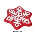 thumbnail image 5 of Vggrvlo Christmas Kitchen Mats Rugs Non Slip Extra Soft Absorbent Door Mats Machine Washable Quick Dry Bathroom Rugs Mats 16"x16" Christmas Snowflake Shape, 5 of 5