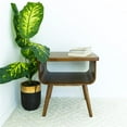 thumbnail image 5 of Connor Mid-Century Modern Rectangular Solid Wood End Table in Brown, 5 of 5