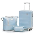 thumbnail image 1 of Joyway Ensemble de Bagages 3 Pcs : Valise Cabine de 20 Pouces à Roulettes Multidirectionnelles, Sac de Voyage avec Serrure TSA et Trousse de Toilette, Valise Rigide Légère, 1 of 7