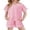 Pink, variant on Arshiner Girls Pajamas Set Short Sleeve Sleepwear Summer Lounge Set Soft Pjs for Kids