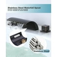 thumbnail image 2 of Wowow 2 Handle Waterfall Tub Faucet, Brass 3-Hole Bathtub Faucet, Oil Rubbed Bronze, 2 of 8