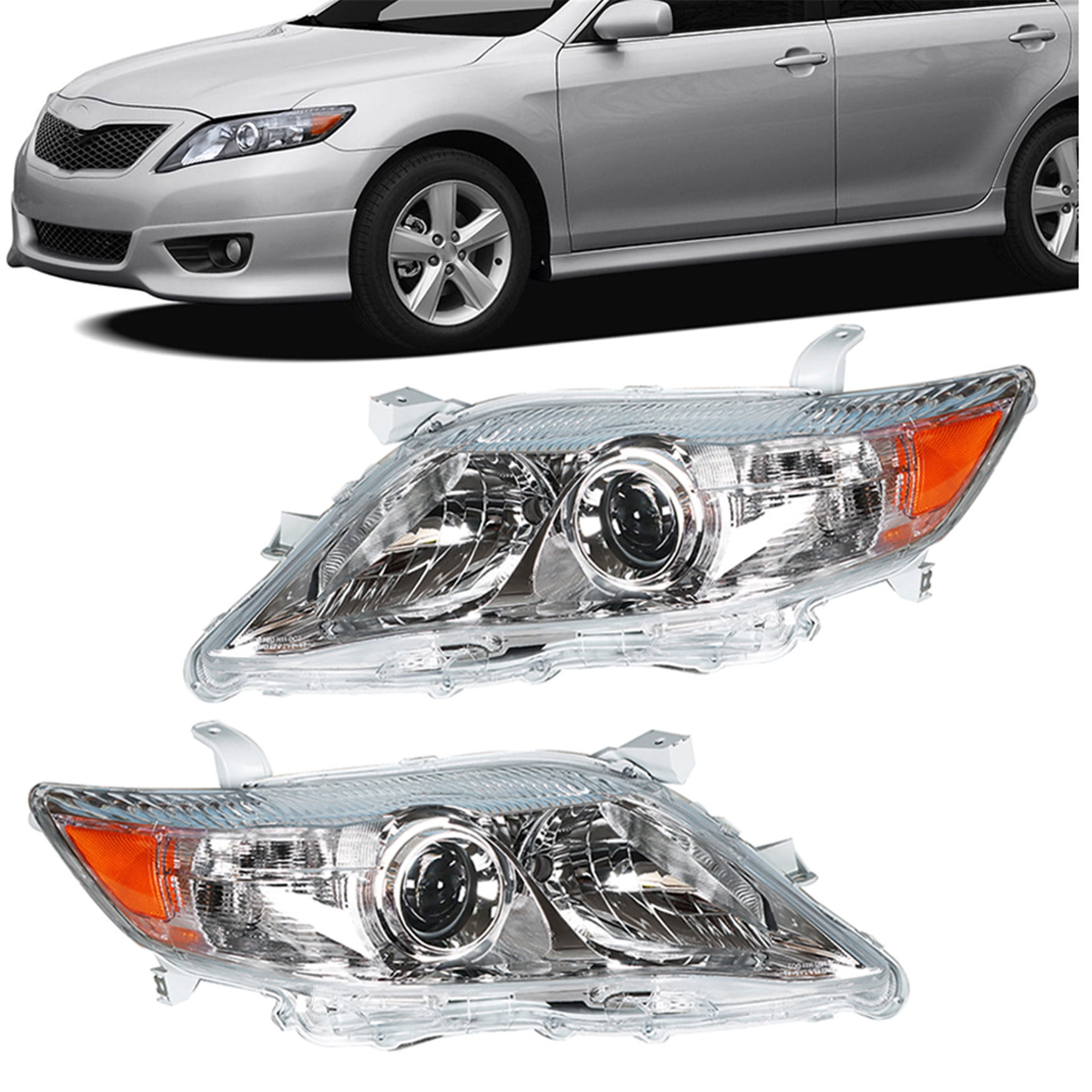 Labwork Headlights Headlamps Clear Left&Right For 2010 2011 Toyota