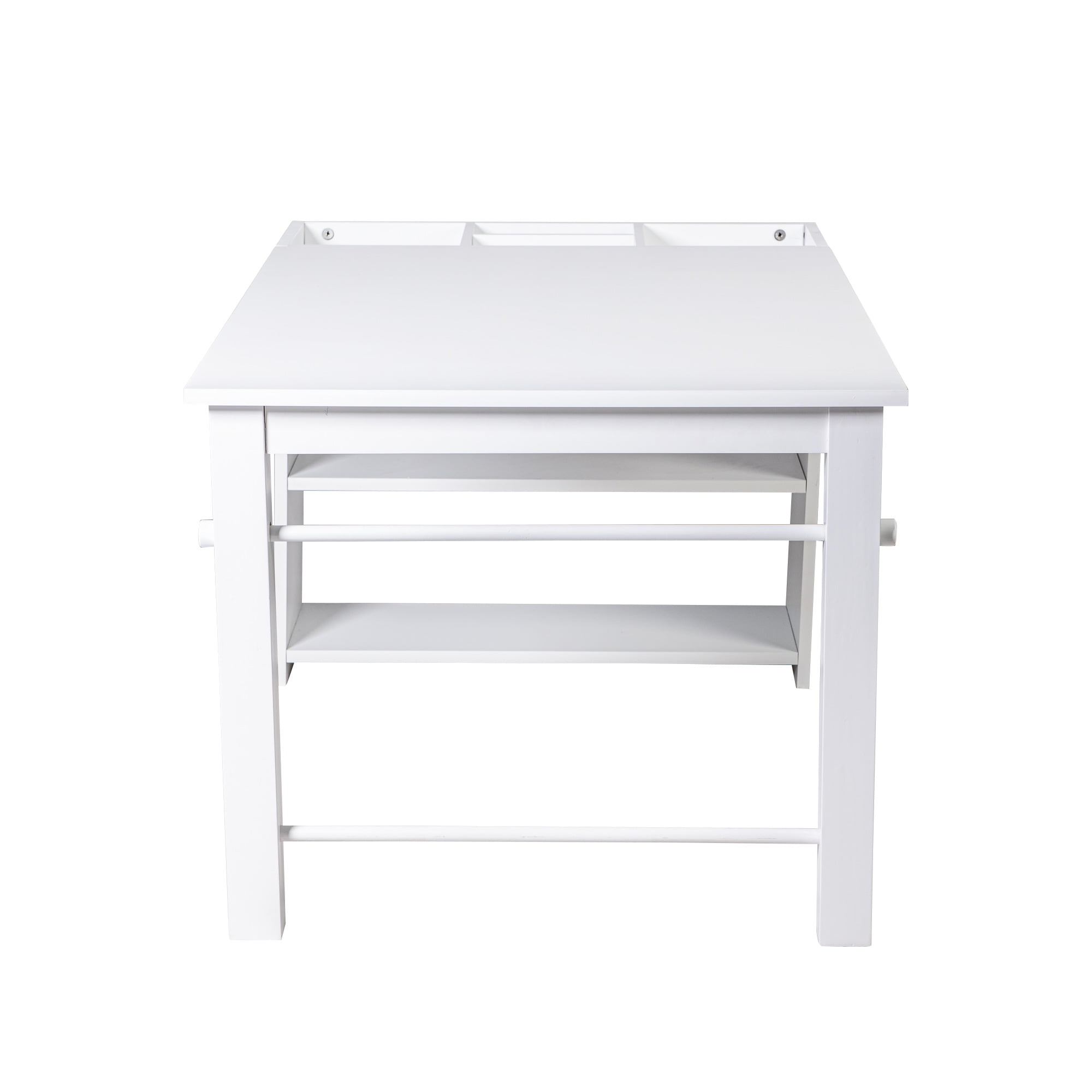 Kepooman Activity Table for Children, Drawing Table with Stool and Bookshelf for Home, Table and Chair Set for Kids, White Kepooman Activity Table for Children, Drawing Table with Stool and Bookshelf for Home, Table and Chair Set for Kids, White