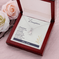 thumbnail image 6 of To My Daughter Gift Necklace, Birthday gift Necklace For Daughter, Gift from Dad, Father, Loving Dad, Appreciation gift Necklace For Daughter, From Dad, 6 of 6