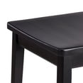 thumbnail image 5 of Plank+Beam 30" Bar Stool, Set of 2 Solid Wood Modern Kitchen Stools, Saddle Seat Backless Bar Height Chair with Metal Footrest, Black, 5 of 13