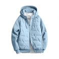thumbnail image 4 of Txenfivo Boys Jacket with Hood, 7-17 Full Zip Warm Quilted Coat for Boys Contrast Sleeve Outerwear, 4 of 8
