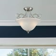 thumbnail image 5 of Westinghouse 2-Bulb Ceiling Light Fixture, Brushed Nickel and Frosted Glass, 5 of 5