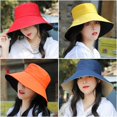 thumbnail image 3 of Mightlink Dual Side Women Fashion Outdoor Anti-UV Large Brim Fisherman Hat Bucket Cap, 3 of 7