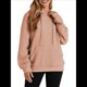 thumbnail image 2 of Sudadera con Capucha para Mujer, Informal, de Larga, con Cordón Ajustable, Estilo Waffle, Holgada, con Bolsillo Rosa XL, 2 of 10