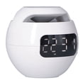 thumbnail image 2 of Altavoz despertador multifuncional Bluetooth 5,0, altavoz inalámbrico portátil con forma de bola recargable con reloj para dormitorio y oficina, 2 of 8