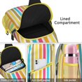 thumbnail image 4 of Geometric Rainbow Gradient Sling Bag Watercolor Abstract Design Chest Bag Versatile Wear Travel-Ready Backpack for Hiking, Climbing, Daily Commuting, 4 of 5