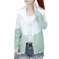 thumbnail image 2 of ZenCart Women's Sun Protection Jacket Full Zip Thin Hoodie Jacket Athletic Workout Anti UV Windbreaker Quick Dry Hiking Coat for Outdoor Camping, 2 of 8