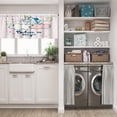 thumbnail image 5 of LALILO Kitchen Curtain Valance With Cute Unicorn Head Rod Pocket Window Curtain 52"x 18" Set of 2, 5 of 5