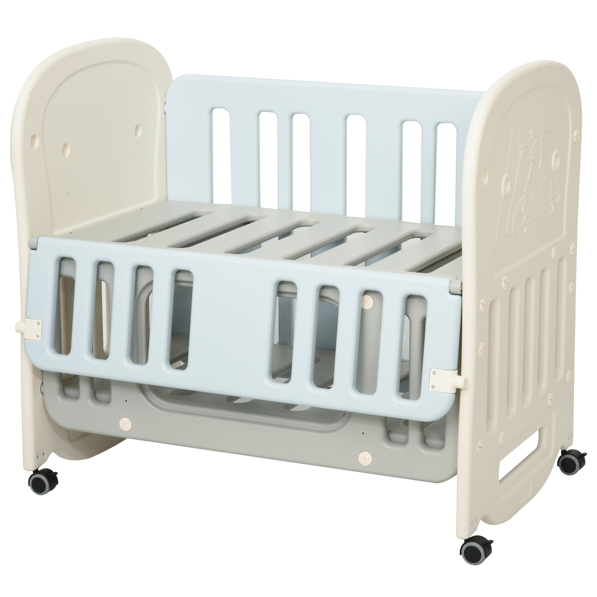 baby cot with cradle