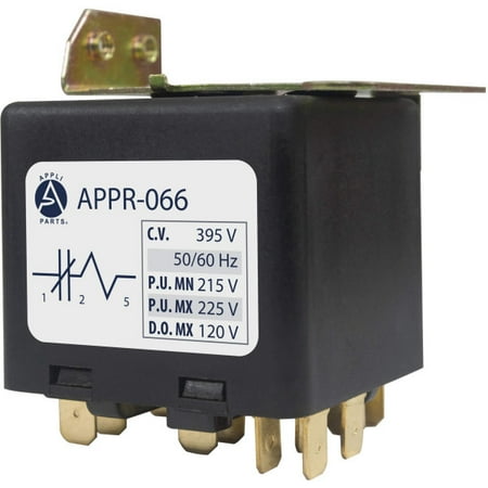 Appli Parts APPR-066 Potential Relay 066  Coil Voltage 395 V  Min Pick up 215 V  Max Pick up 225 V  Max Drop Out 120 V  50/60 Hz Universal replacement for HVAC and Refrigeration units price history on PriceWatchPro