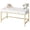 Gold White, variant on Amadwell Vanity Desk with Drawers, 47 inch Computer Desk, Vanity Dressing Table with Storage, for Bedroom