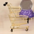 thumbnail image 2 of Jouet de Rangement Modèle de Chariot à Main Mini Supermarché Double Pont en Or pour les Garçons de 3 à 6 Ans Cadeau, 2 of 10