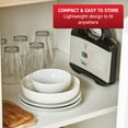 thumbnail image 3 of Sandwichera T-Fal Compact de acero inoxidable 625W negra, 3 of 6