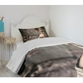 thumbnail image 4 of Ambesonne Zombie Quilted Bedspread Set 2 Pcs, Creepy Look Killer, Twin Size, Taupe Peach, 4 of 6