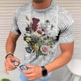 thumbnail image 2 of Camiseta de diario unisex para hombre, estampado gráfico en 3D, estampado de calavera, camisetas de manga corta, blusa informal Pompotops oipoqjl31367, 2 of 9