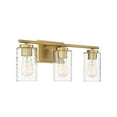 thumbnail image 4 of Trade Winds Raymond 3-Light Bathroom Vanity Light in Natural Brass, 4 of 5