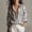 Gray, variant on ClodeEU Women's Striped Oversized Button Down Shirt,Casual Loose Fit Long Sleeve Blouse Black,Women's Plus L