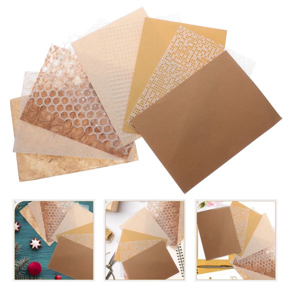 FRCOLOR 10 Sheets Scrapbooking Parchment Paper for Kids Crafting, , Art Projects and Scrapbook Supplies