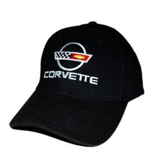 C4 Corvette Black Brushed Twill Hat