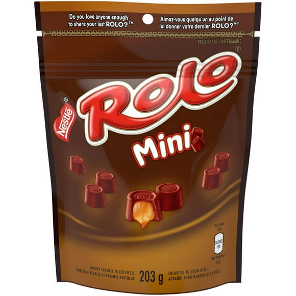 Mini gâteries de chocolat au lait et de caramel crémeux de ROLO(MD) 203 g