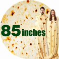 thumbnail image 1 of Blanket Burrito Tortilla, forro polar blanco de 85 cm para adultos, 1 of 6