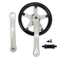 thumbnail image 1 of 44T folding bicycle chainring 170mm crank square hole crankset bottom bracket, 1 of 9