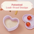 thumbnail image 4 of LOVEAT Heart Bowl 8.5 fl oz (250ml) – Patented Leak-Proof Baby Food Storage Container, Microwave Freezer and Oven Safe, BPA-Free for Weaning and Toddler Feeding (Almond Milk), 4 of 8