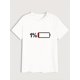 thumbnail image 5 of Camiseta informal ligeramente elástica con estampado "Batería baja" para hombre, ropa masculina de verano, camisetas informales, 5 of 6