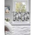 thumbnail image 3 of Black Grey Ombre 2 Panel Kitchen Curtains for Small Windows, Gradient Abstract Art Vintage Bathroom Tier Curtain, Short Window Treatment for Bedroom/Living Room 55"x24", 3 of 6