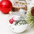 thumbnail image 5 of Twfbrm Christmas Ornaments Set, 30Pcs Clear Plastic Shatterproof Christmas Ball Hanging Ornaments for Xmas Tree Decorations, for Indoor Home Thanksgiving Party Holiday Decor, 5 of 6