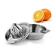 thumbnail image 3 of Xihbxyly Exprimidor de Limón de Acero Inoxidable, Diseño Duradero y Apto para Alimentos, Fácil de Limpiar con Recipiente para Jugo, Extracción de Jugo Conveniente, Ideal para Limas y Naranjas, Tamaño, 3 of 5