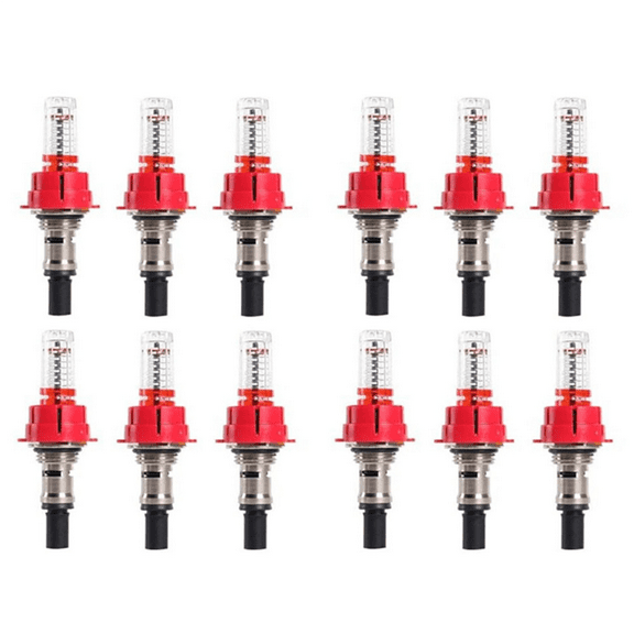 12 Pcs Underfloor Heating Manifold Flow Meter, Visual Monitoring Regulator for Systems(1/2)