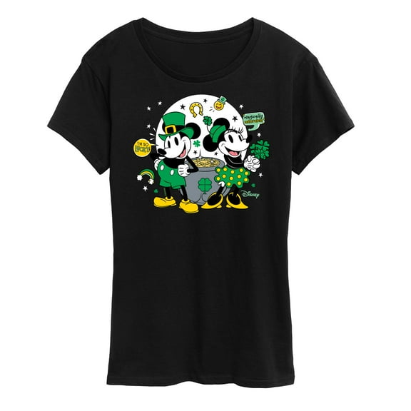 Disney - Mickey And Minnie Pot Of Gold - Women's Short Sleeve Graphic T-Shirt