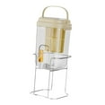 thumbnail image 4 of Contenedor de dispensador de bebidas contenedor recipiente toque equipado con conveniente cañón de bebidas de gran capacidad para el refrigerador de Amarillo, 4 of 9