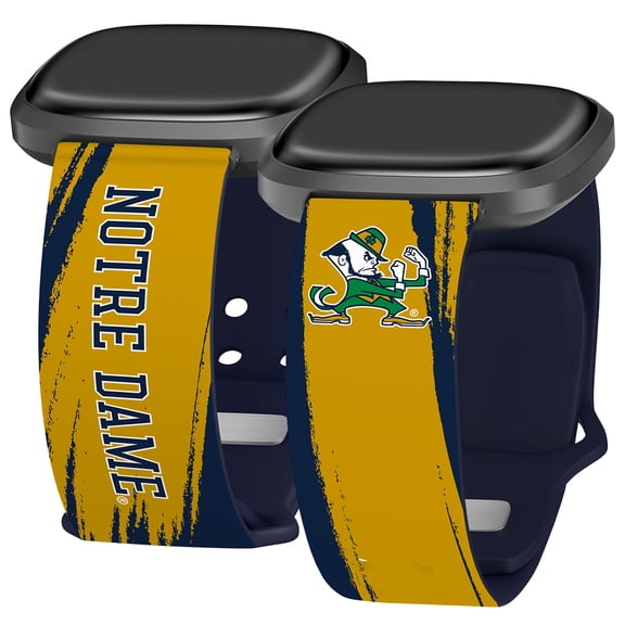 Notre Dame HD Paint Stripe Unisex Watch Band for FitBit Versa 3 & Sense (Long)