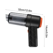 Qocolhg Compressed Air Duster-Vacuum Keyboard Cleaner-Air Blower 3-in-1-Electric Air Dusters-Replace Compressed Air Cans for PC,Computer Keyboard,Car Dusterpc Cleaning