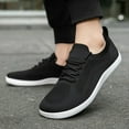 thumbnail image 7 of Men's Casual Shoes Couple Wide Toe Low Top Lace Up On Lightweight Athletic Walking Fitness Outdoor Sport Sneakers, 7 of 7