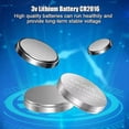 thumbnail image 5 of 5-20pcs Cr2016 Button Battery Dl2016 Br2016 Dl2016 Lm2016 3v Coin Cell Suitable For With Clock-hx, 5 of 5