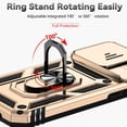 thumbnail image 3 of Estuche GANGXUN para iPhone 14 Pro, soporte giratorio 360°, estilo mecánico y magnético, 3 of 5